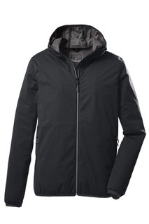 Killtec Funktionsjacke KOS 60 mit Kapuze (2-Lagen-Jacken, PFC-frei, sehr leicht) schwarz Herren